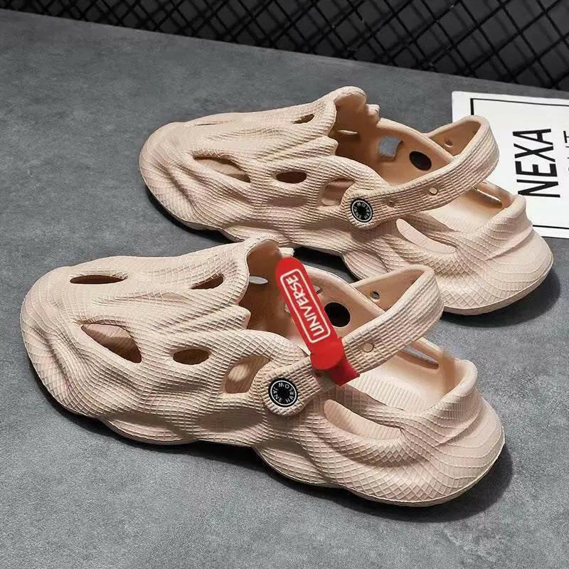 Coconut Slippers Couple Summer Dual-use Closed Toe Beach Shoes