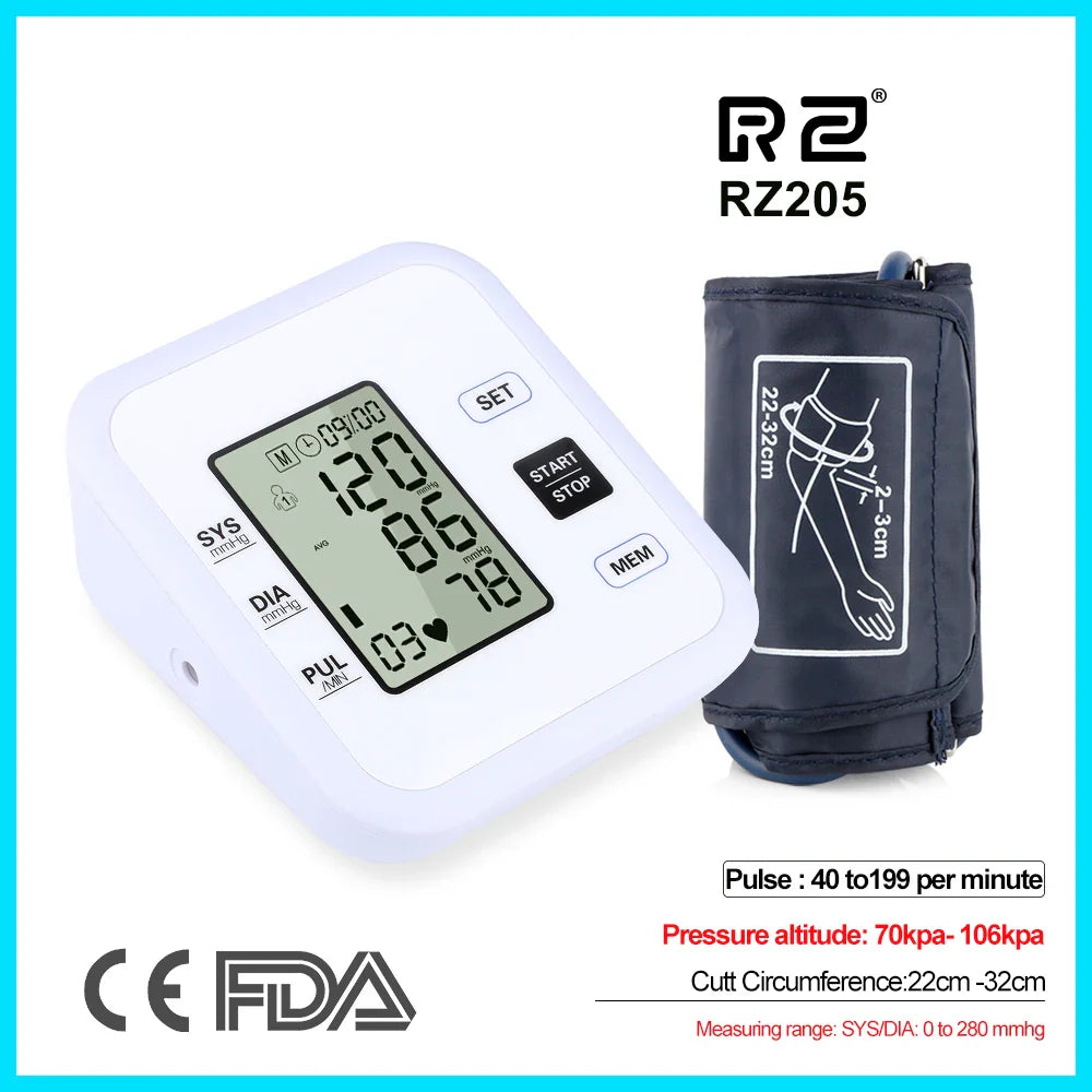 Arm Blood Pressure Monitor – Heart Rate & Pulse Meter
