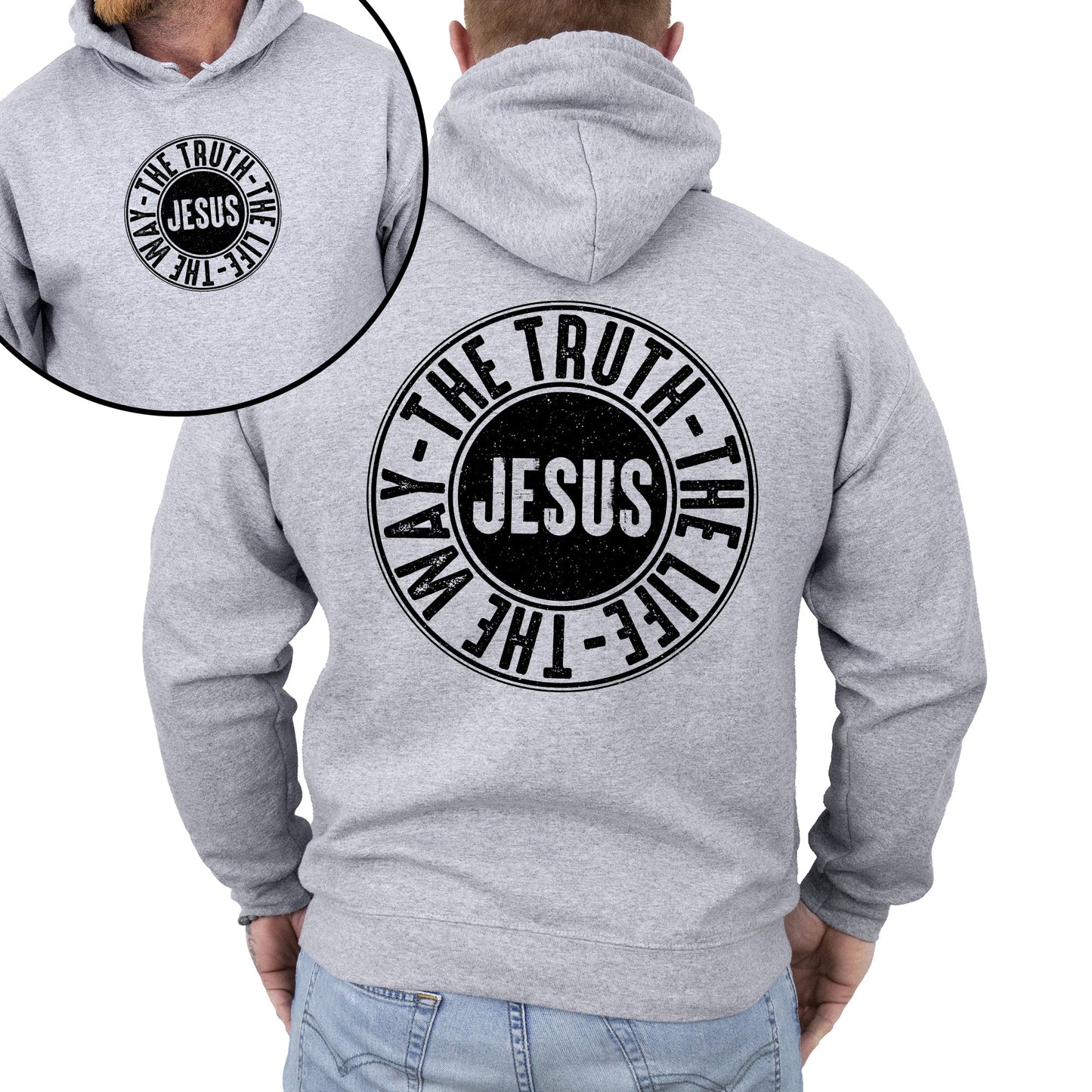 “Jesus The Way, Truth, Life” Christian Hoodie – Faith Apparel