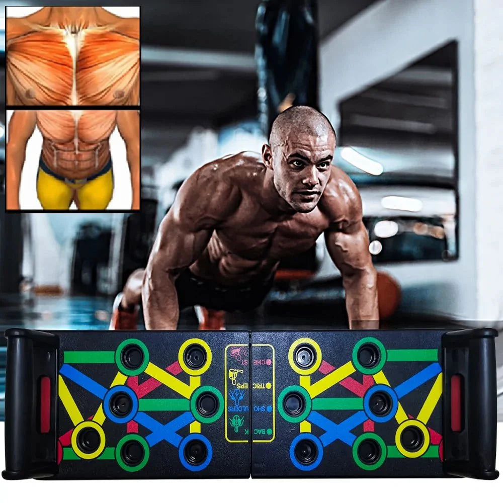 14-in-1 Push-Up Rack Board – Fitness Gym Equipment