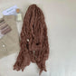 Artistic Retro Soft Small Floral Vintage Cotton And Linen Scarf For Women
