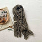 Artistic Retro Soft Small Floral Vintage Cotton And Linen Scarf For Women