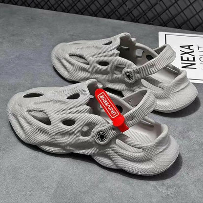 Coconut Slippers Couple Summer Dual-use Closed Toe Beach  Shoes