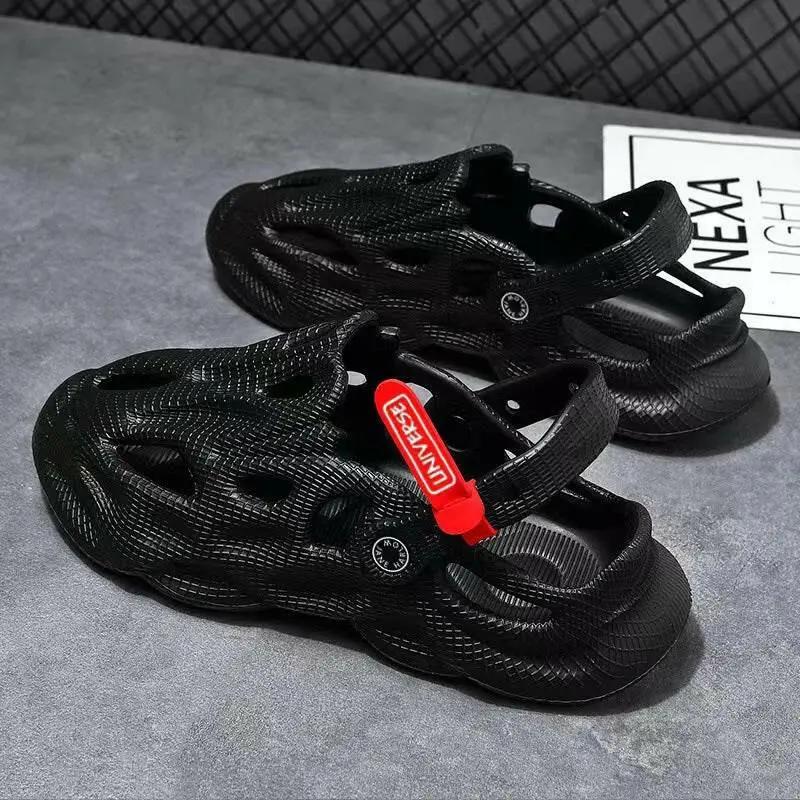 Coconut Slippers Couple Summer Dual-use Closed Toe Beach  Shoes