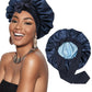 Double-layer Ribbon Round Hair Protectant Bow Hair Care Cap
