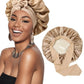Double-layer Ribbon Round Hair Protectant Bow Hair Care Cap