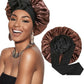 Double-layer Ribbon Round Hair Protectant Bow Hair Care Cap