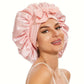 Double-layer Ribbon Round Hair Protectant Bow Hair Care Cap