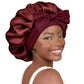 Double-layer Ribbon Round Hair Protectant Bow Hair Care Cap