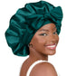 Double-layer Ribbon Round Hair Protectant Bow Hair Care Cap
