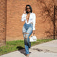 Fashion Women's Stretch Denim Trousers