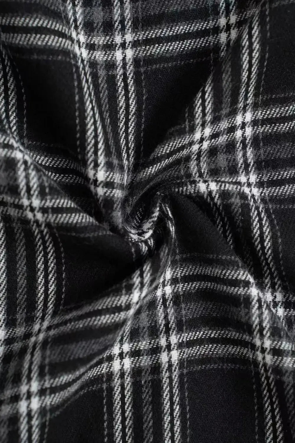 Flannel Plaid Wide Leg Pants