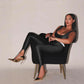 Front Step Shiny Leggings