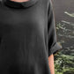Full Size Casual Loose Fit Round Neck Midi Dress Plus Size