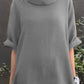 Full Size Casual Loose Fit Round Neck Midi Dress Plus Size