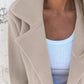 Full Size Double-Breasted Lapel Collar Blazer Plus Size