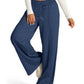 Full Size Drawstring Relaxed Fit Wide Leg Pants Plus Size