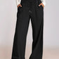 Full Size Drawstring Relaxed Fit Wide Leg Pants Plus Size
