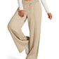 Full Size Drawstring Relaxed Fit Wide Leg Pants Plus Size
