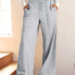 Full Size Drawstring Relaxed Fit Wide Leg Pants Plus Size