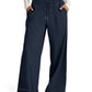 Full Size Drawstring Relaxed Fit Wide Leg Pants Plus Size
