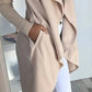 Full Size Lapel Collar Long Sleeve Coat Plus Size