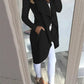 Full Size Lapel Collar Long Sleeve Coat Plus Size