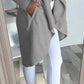 Full Size Lapel Collar Long Sleeve Coat Plus Size