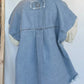 Full Size Raw Hem Button Up Patchwork Denim Jacket Plus Size