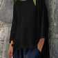 Full Size Round Neck Relaxed Fit Blouse Plus Size