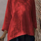 Full Size Round Neck Relaxed Fit Blouse Plus Size
