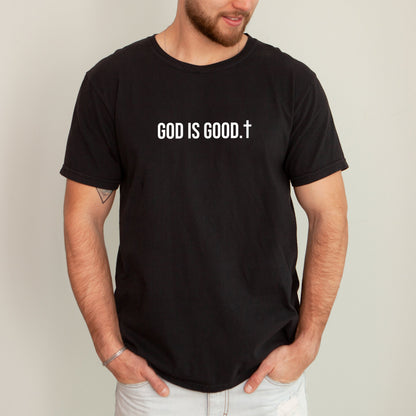 “God Is Good” Minimalist Christian Comfort Colors T-Shirt