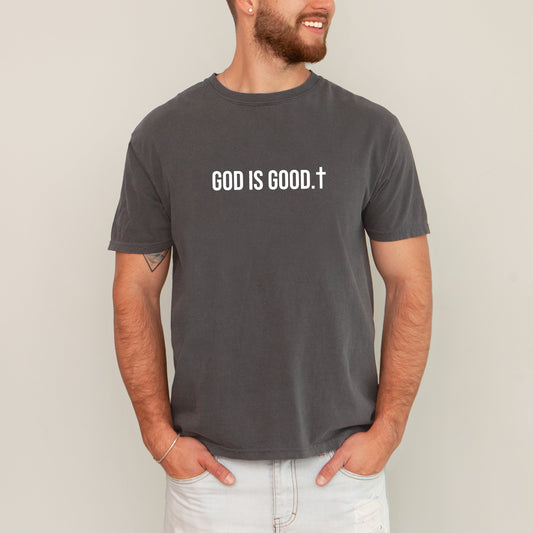 “God Is Good” Minimalist Christian Comfort Colors T-Shirt