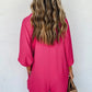Half Button Collared Neck Romper