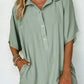 Half Button Collared Neck Romper