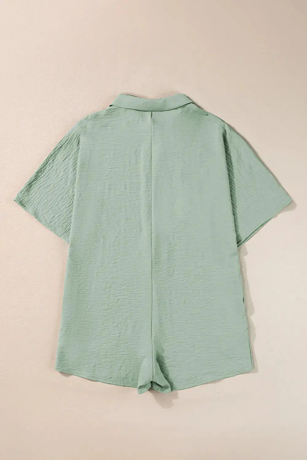 Half Button Collared Neck Romper