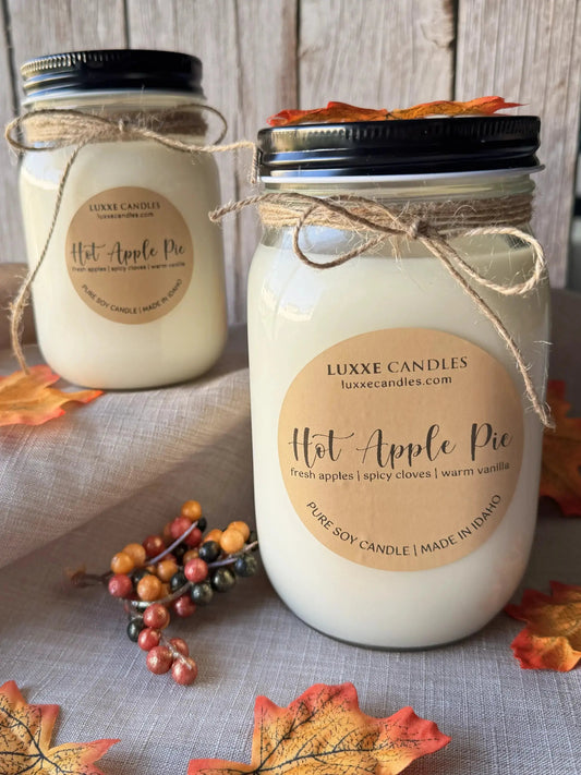Hot Apple Pie Organic Soy Candle – Fall Scent