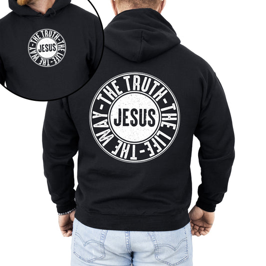 “Jesus The Way, Truth, Life” Christian Hoodie – Faith Apparel