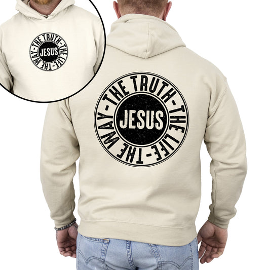 “Jesus The Way, Truth, Life” Christian Hoodie – Faith Apparel