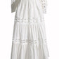 Lace Button Up Long Sleeve Top and Skirt Set