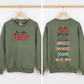 “Love Like Jesus” Christian Christmas Sweatshirt – Front & Back