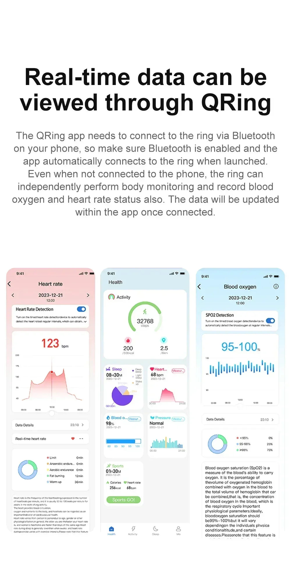 2024 COLMI R02 Smart Ring – Health Monitor & 5ATM Waterproof