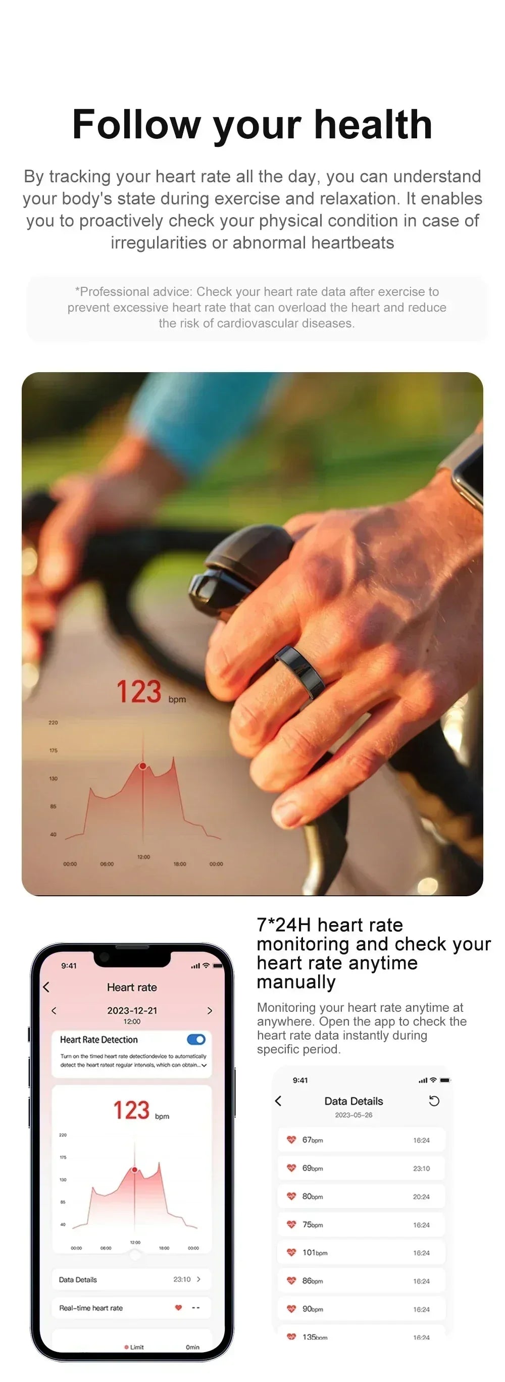 2024 COLMI R02 Smart Ring – Health Monitor & 5ATM Waterproof