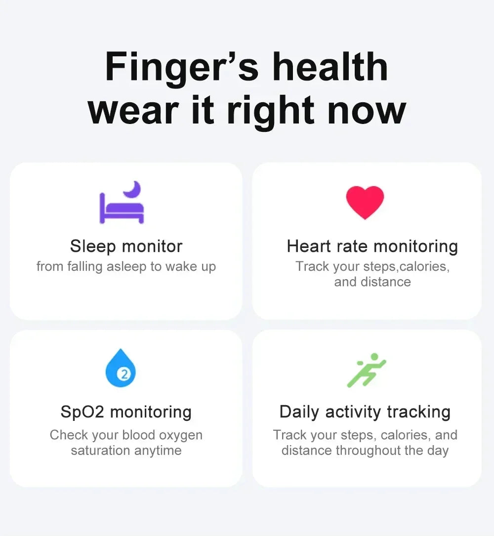 2024 COLMI R02 Smart Ring – Health Monitor & 5ATM Waterproof