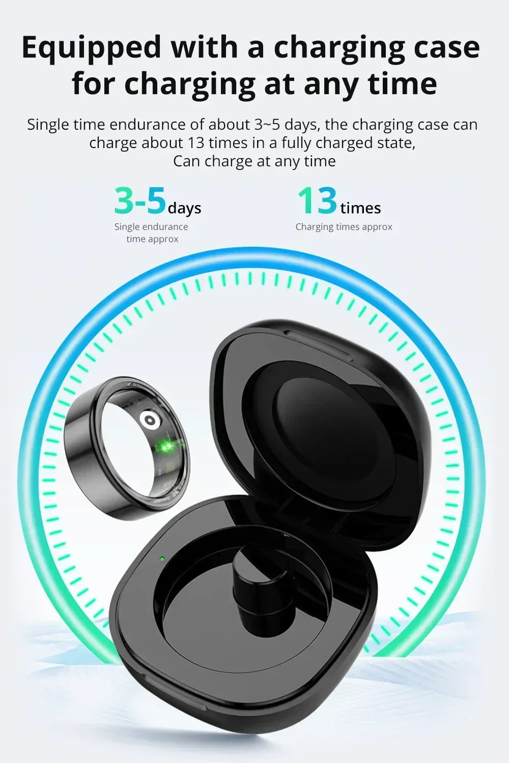 2024 COLMI R02 Smart Ring – Health Monitor & 5ATM Waterproof