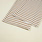 Stripe Collared Top and Drawstring Pant Set