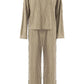 Texture Dropped Shoulder Long Sleeve Top and Pants Set