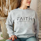Trendy Faith Sweatshirt – Bible Verse Christian Apparel