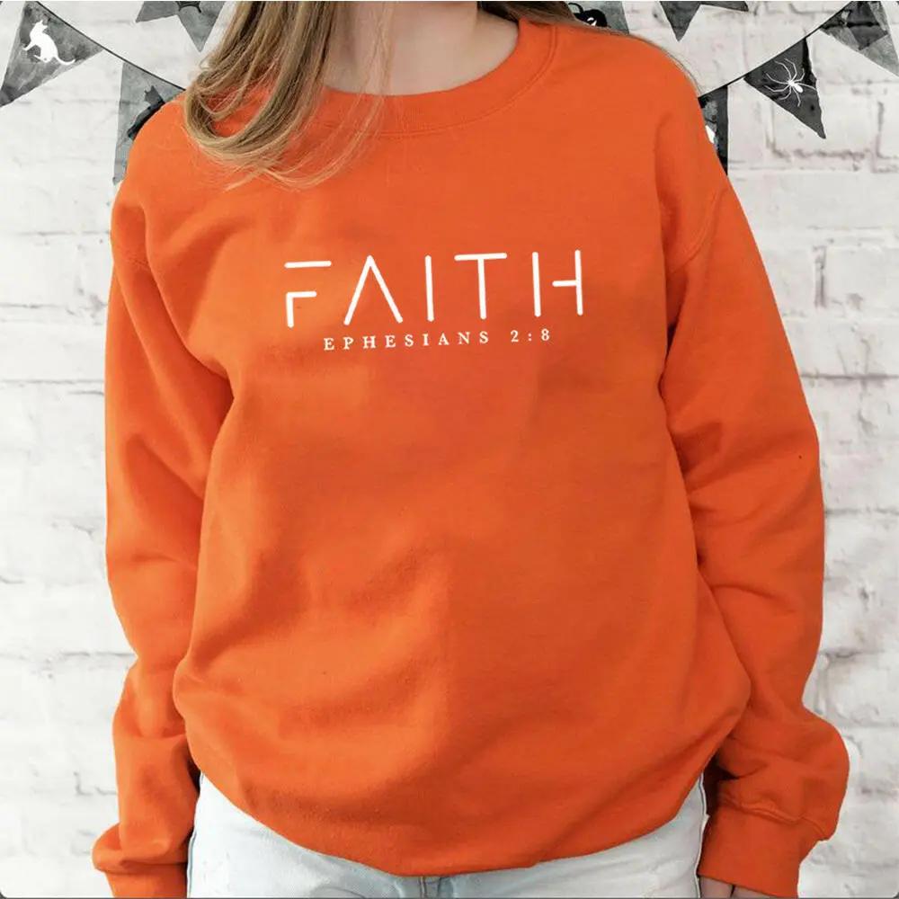 Trendy Faith Sweatshirt – Bible Verse Christian Apparel