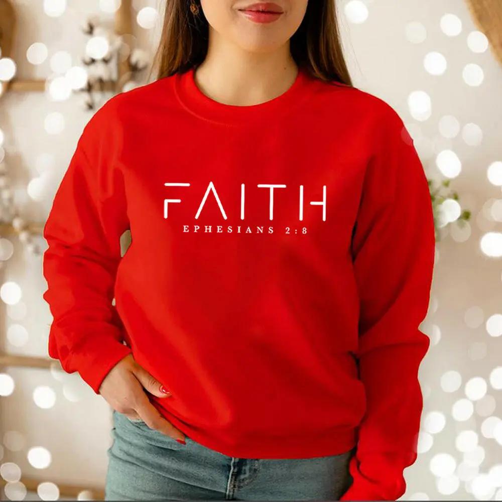 Trendy Faith Sweatshirt – Bible Verse Christian Apparel